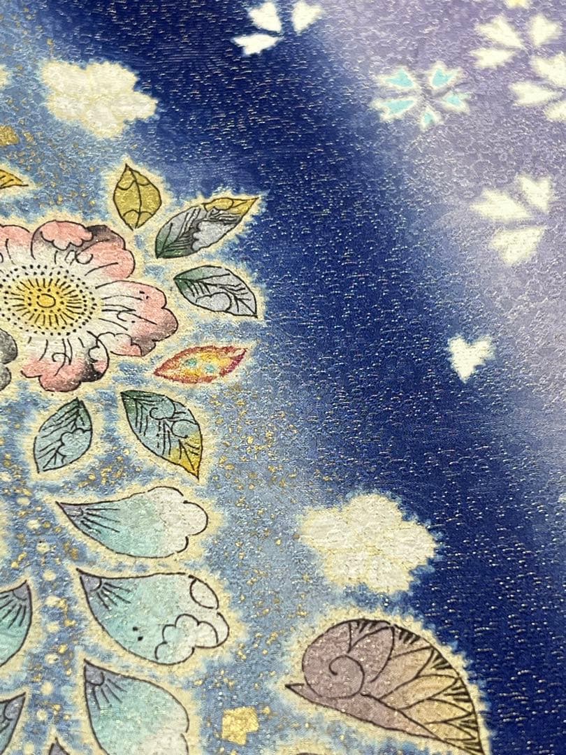 振り袖　フルセット　翠山工房　別誂長襦袢　落款　辻ヶ花　金通し　金彩加工　705