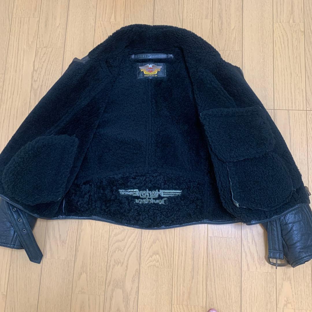 ハーレーダビッドソン リアルムートン ライダース ジャケットL HDC純正