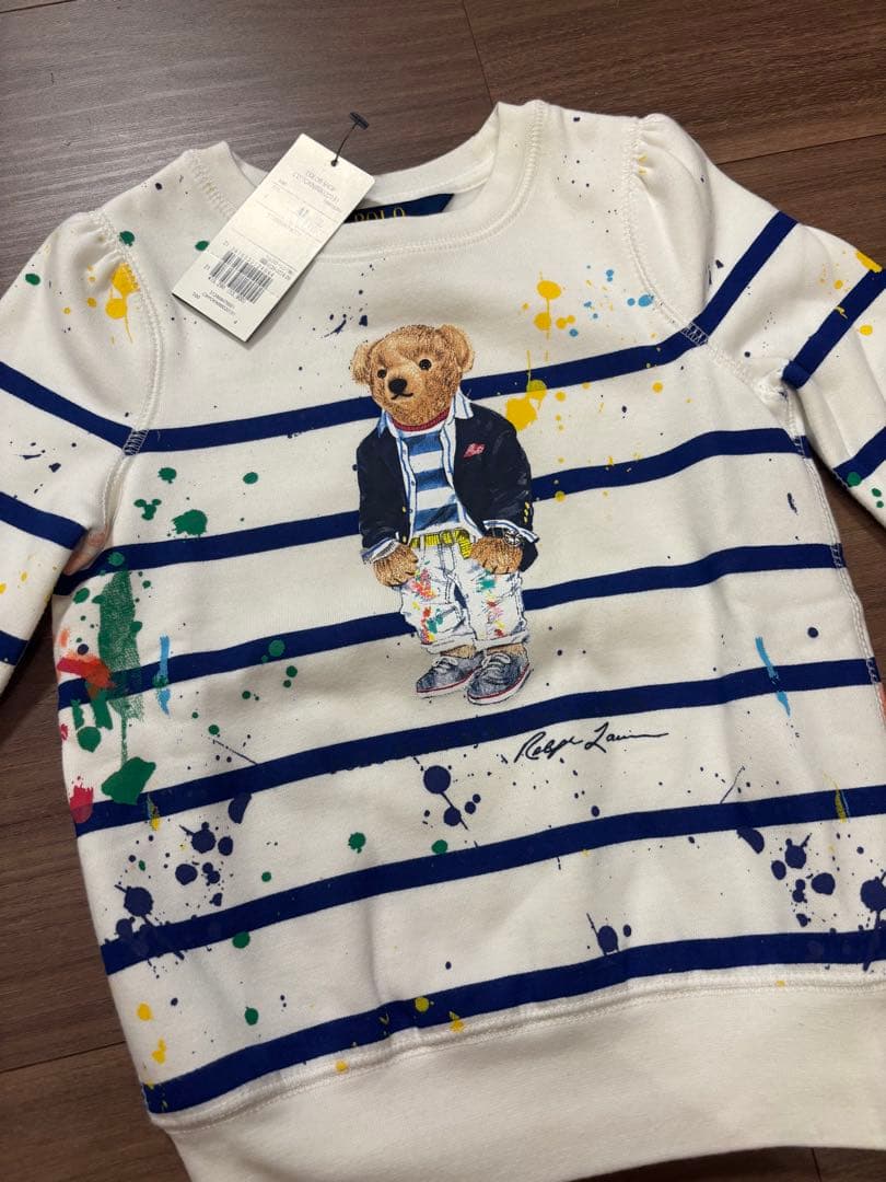 【新品未使用タグ付】ラルフローレン　ポロベア　トレーナー ラルフ110cm 4T