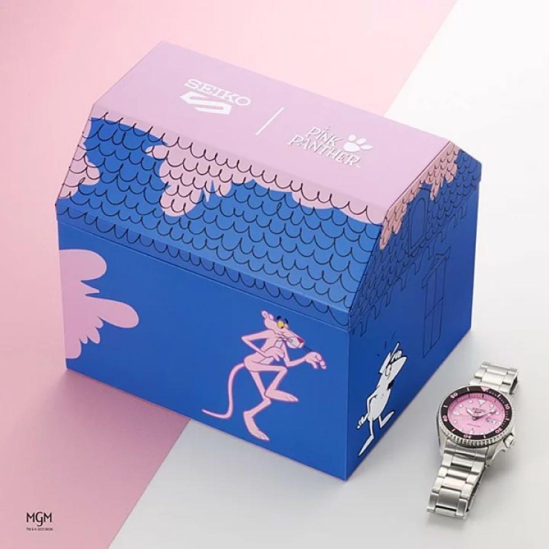 セイコー 5スポーツ SBSA321 ピンクパンサーコラボ