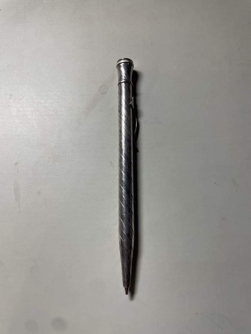 プラチナ PLATINUM シャープペンシル 早川式繰出鉛筆 シルバー 筆記用具