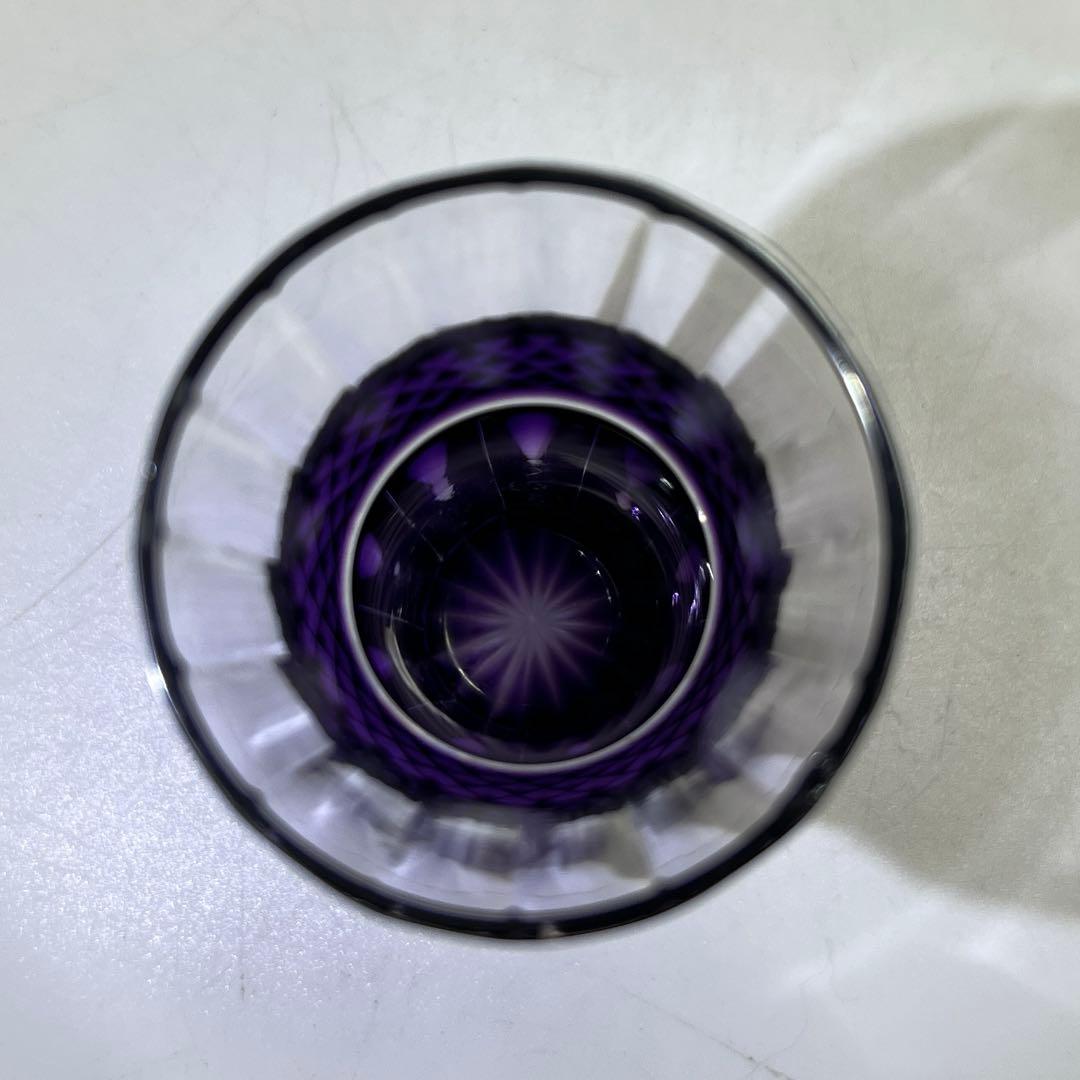 薩摩切子 島津磯斉 色被せ 麦酒器グラス 共箱 東キ7-1130☆2F タルチ