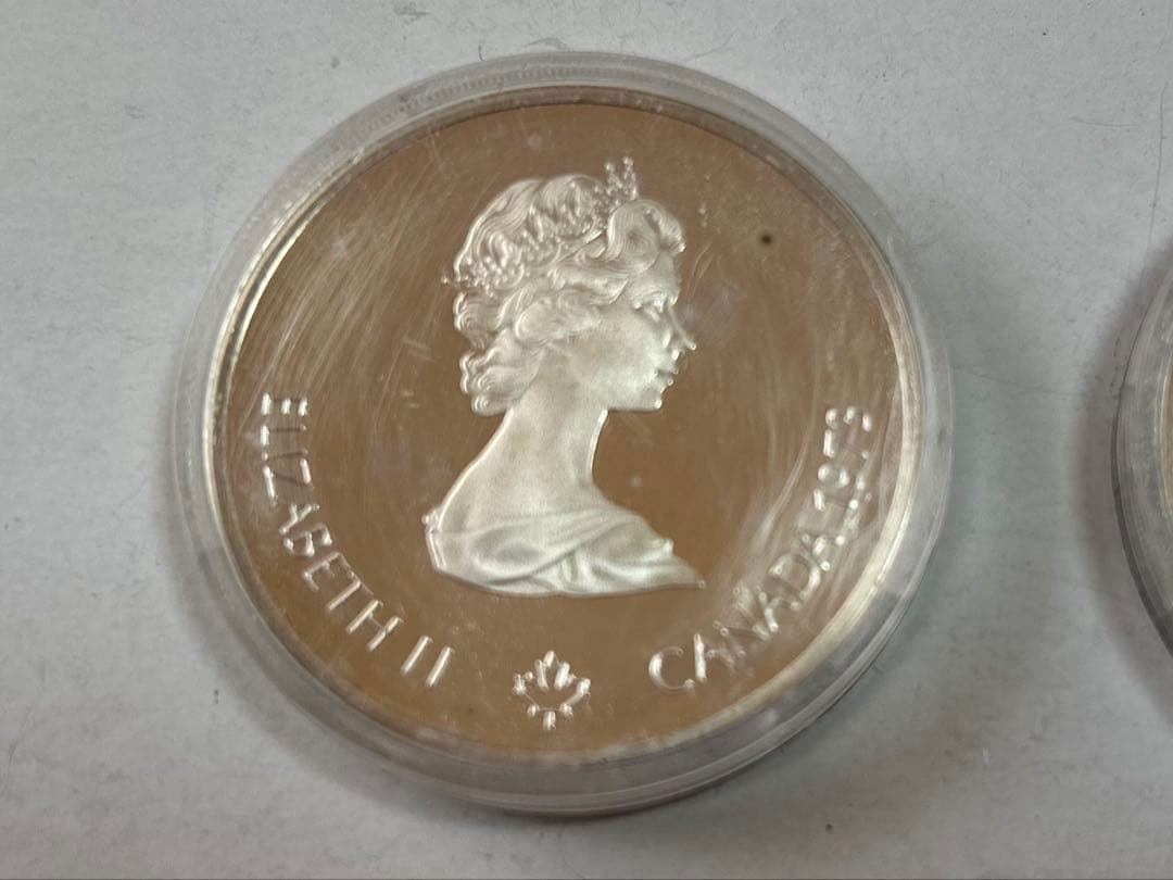 モントリオール1976 10ドル2枚5ドル2枚　1973銀貨