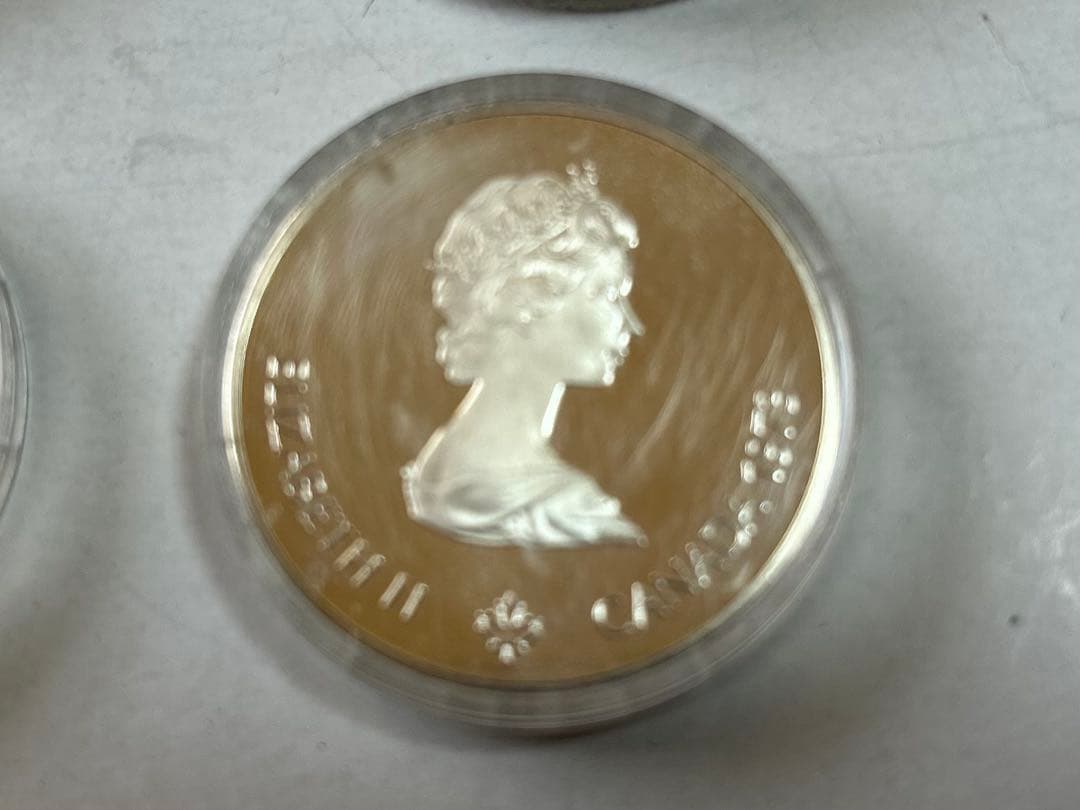 モントリオール1976 10ドル2枚5ドル2枚　1973銀貨
