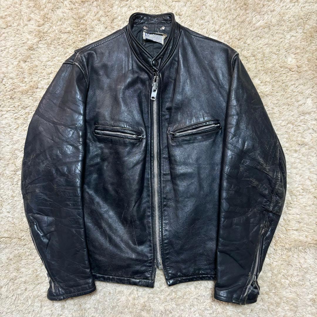 50s Leather Jacket シングル 40 TALON