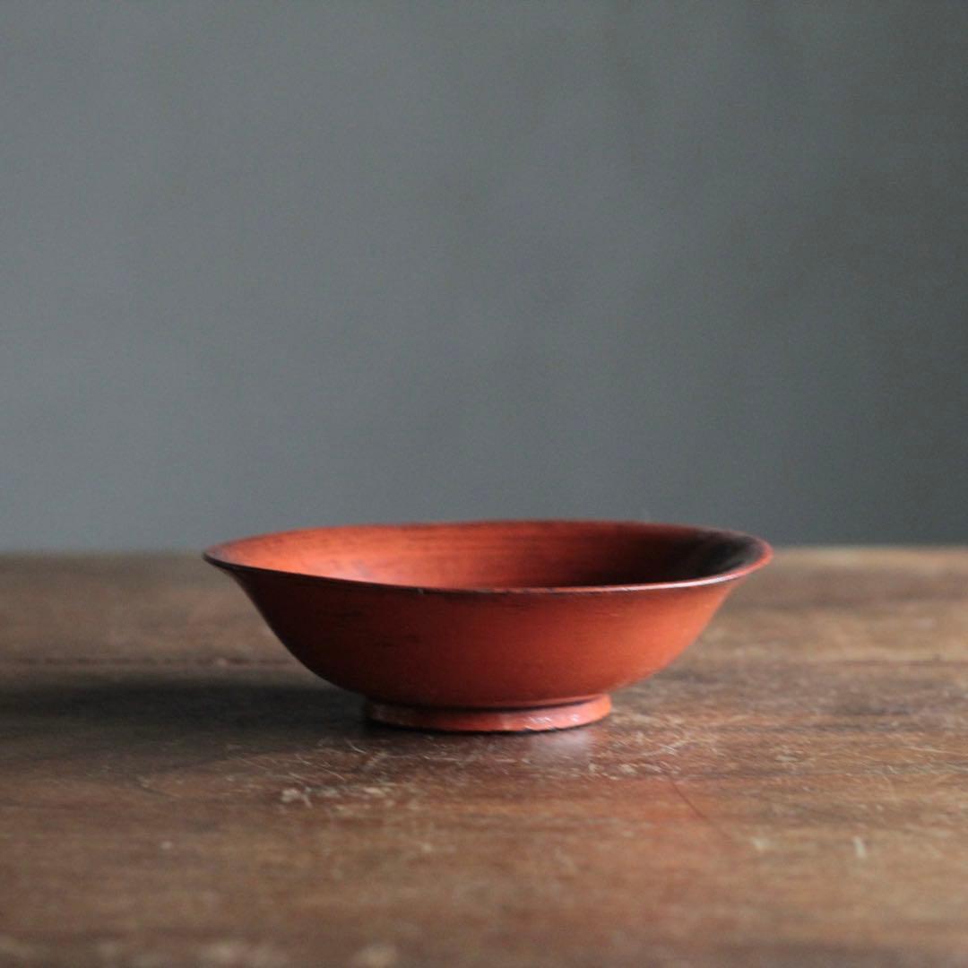 朱塗り 盃 平盃 小椀 酒器 No.2 古美術 古道具 アンティーク