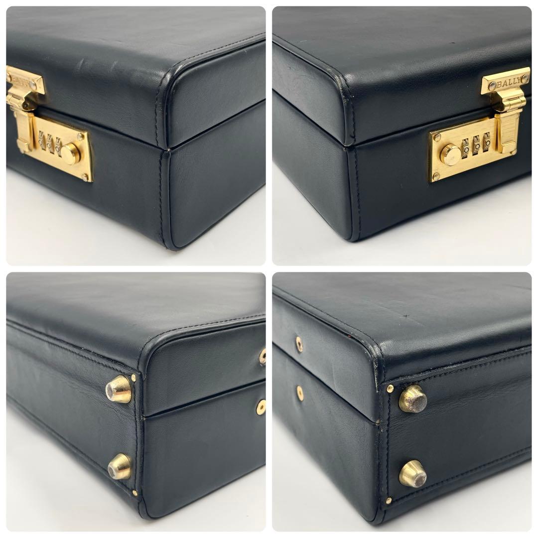 【極美品】BALLYバリーアタッシュケース ビジネスバッグ パイロットケース 黒