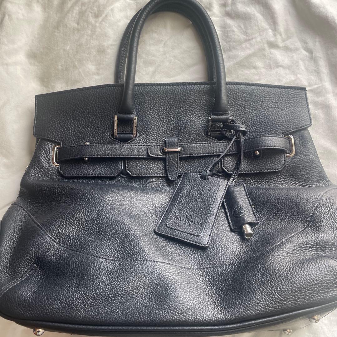 PELLE MORBIDA ネイビー ビジネスバッグ