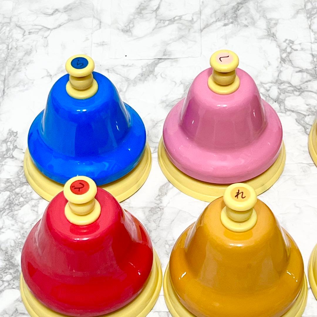 【良品】SUZUKI ベルハーモニー デスクタイプ単音 ハンドベル 10音セット