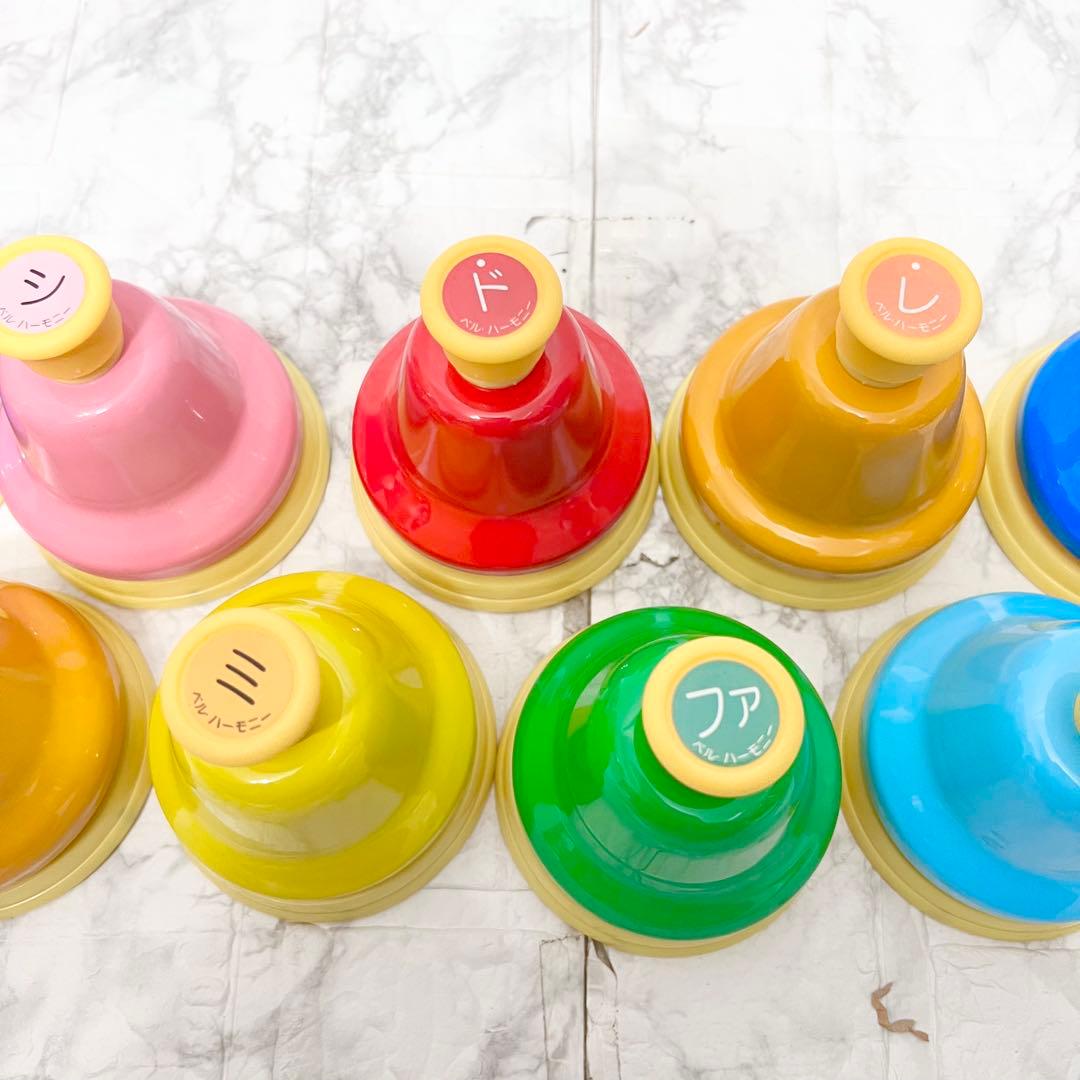 【良品】SUZUKI ベルハーモニー デスクタイプ単音 ハンドベル 10音セット