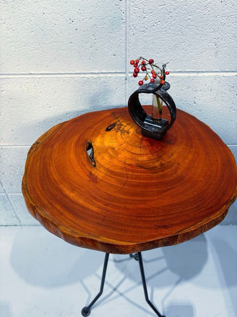 輪切りサイドテーブル　コーヒーテーブル　ナイトテーブル　観葉植物置き台