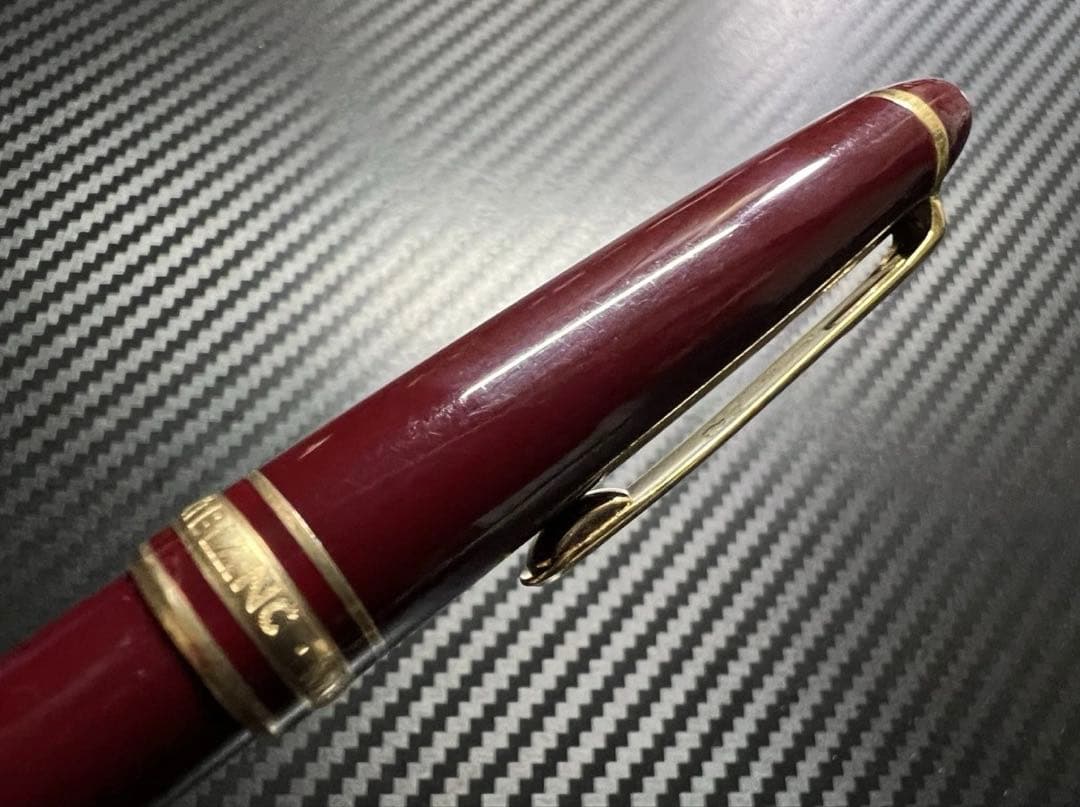 極美品 モンブラン 144 M 万年筆 ボルドー 中白