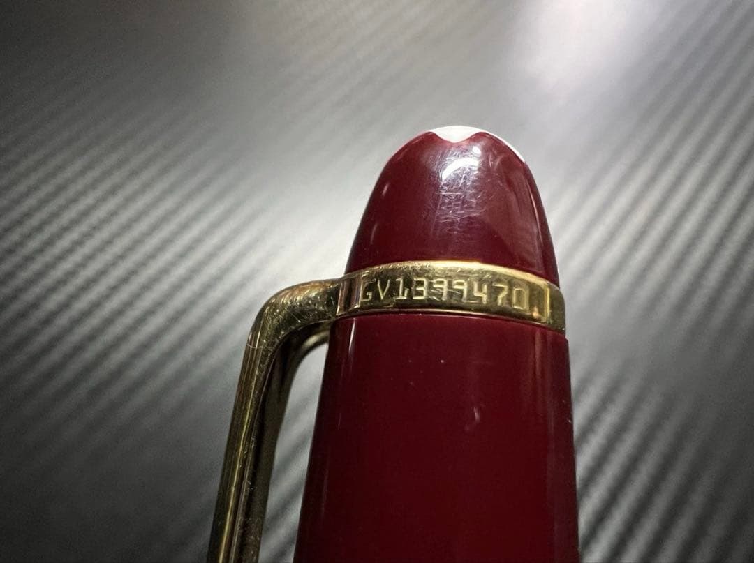 極美品 モンブラン 144 M 万年筆 ボルドー 中白