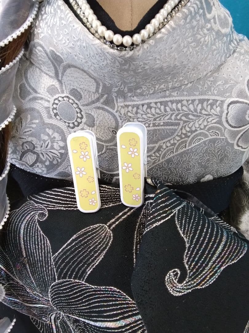 振袖、正絹山岡古都振袖、落款、西陣袋帯、