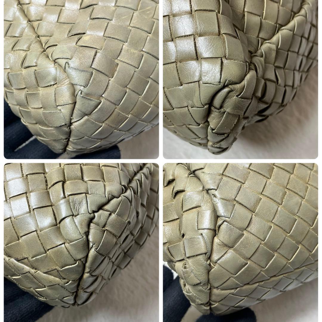 ボッテガヴェネタ✨イントレチャート ビジネスバッグ 本革 A4 オリーブグリーン