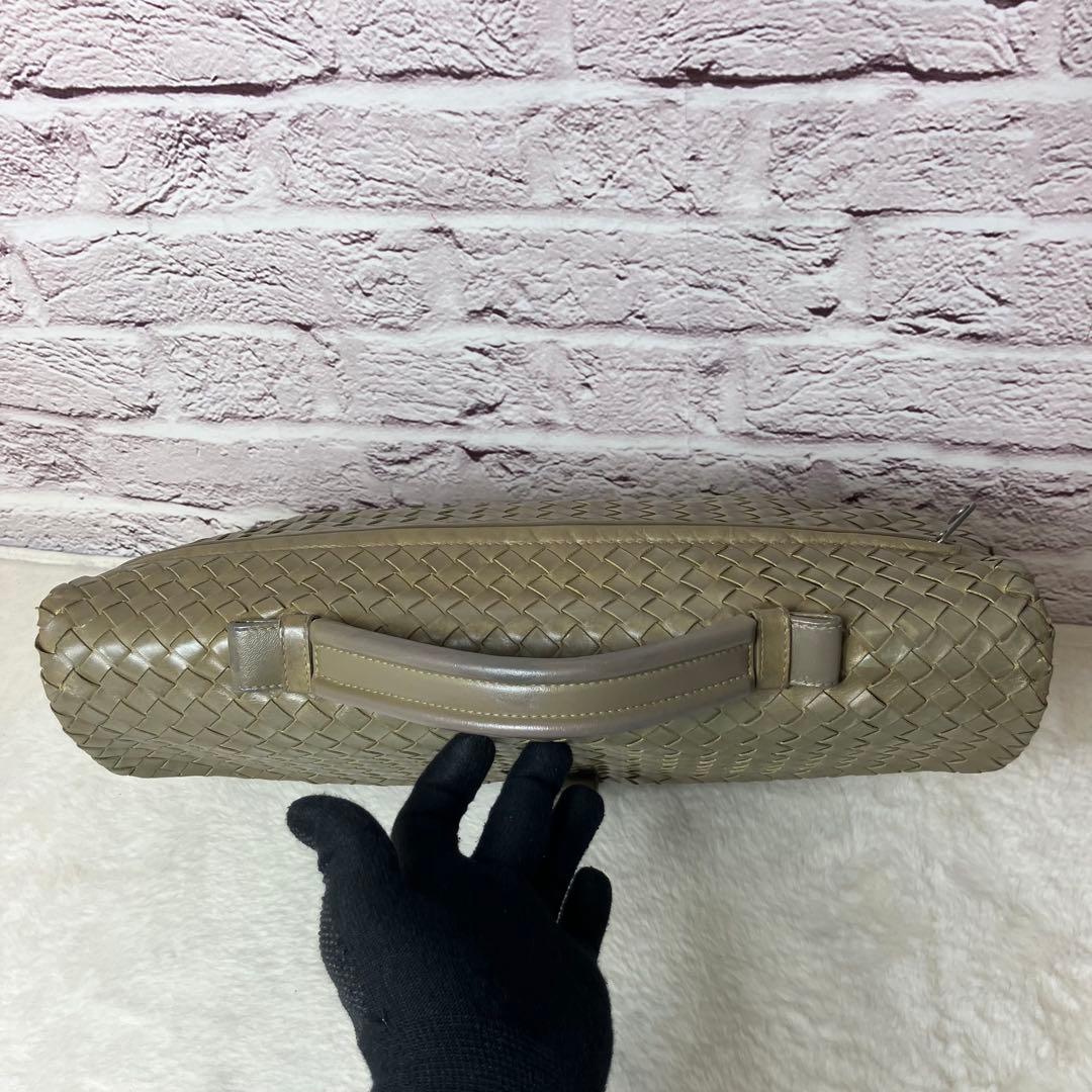 ボッテガヴェネタ✨イントレチャート ビジネスバッグ 本革 A4 オリーブグリーン