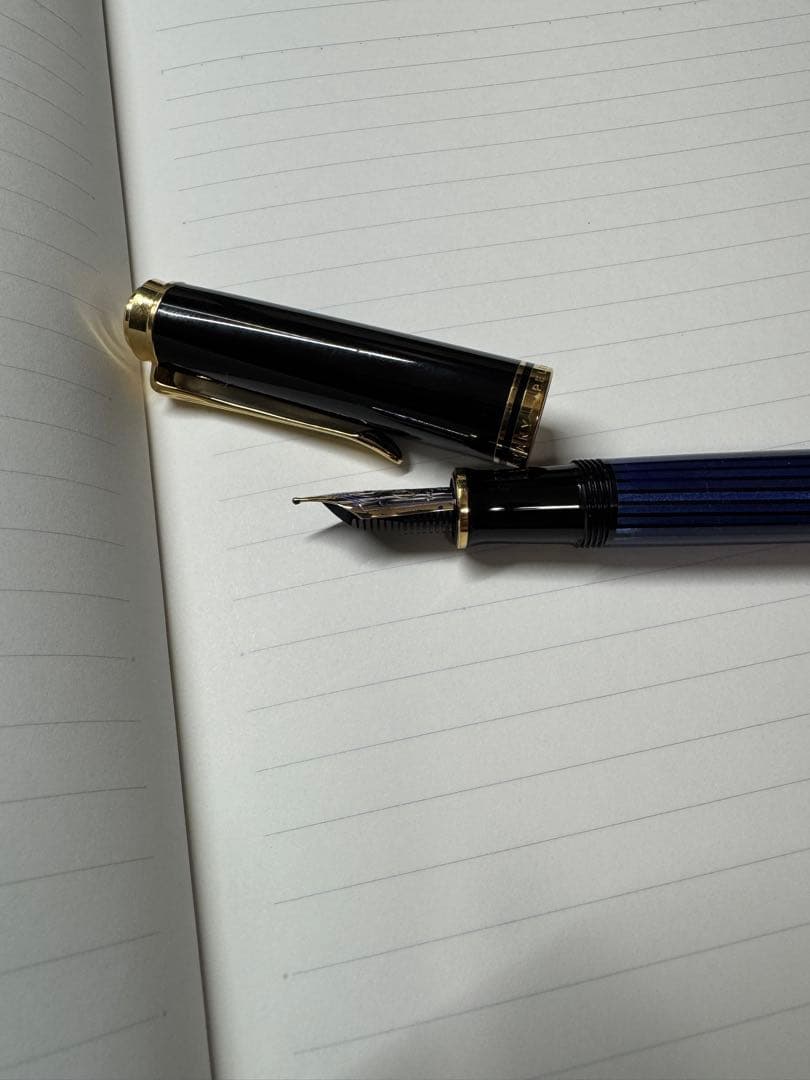 Pelikan 万年筆 スーベレーン M400 ブルーストライプ F