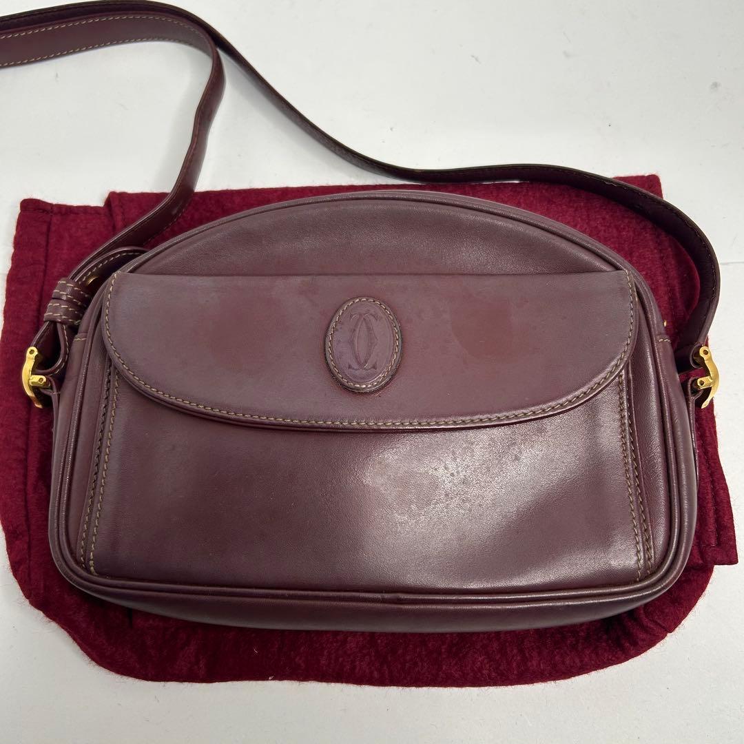 【良品✨】カルティエ　マストライン　ショルダーバッグ　カメラバッグ　2way