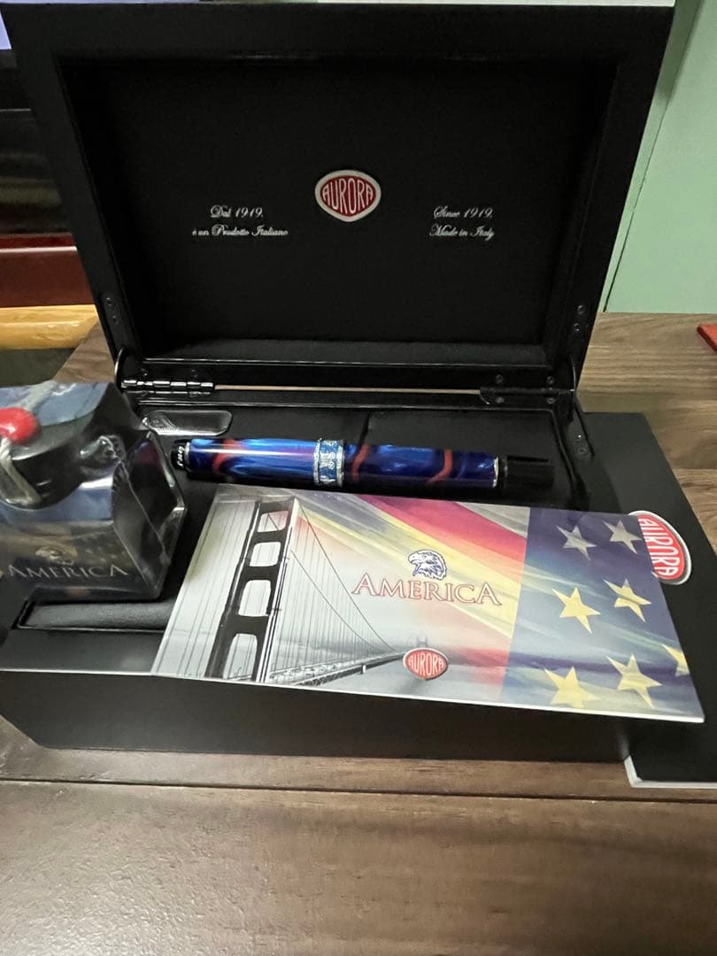 【Kinesis】アウロラ 限定　万年筆 大陸シリーズ アメリカ　EF