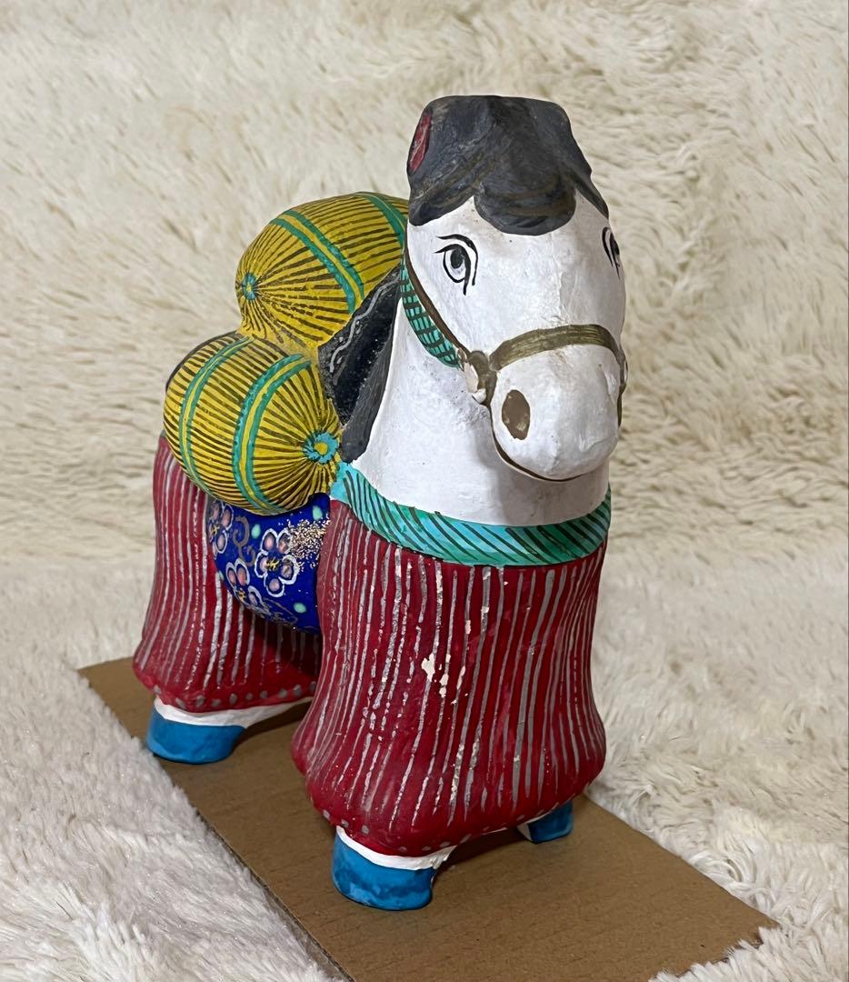 俵馬　干支馬　縁起物　 民芸　馬人形　土人形　名古屋土人形　野田末吉？