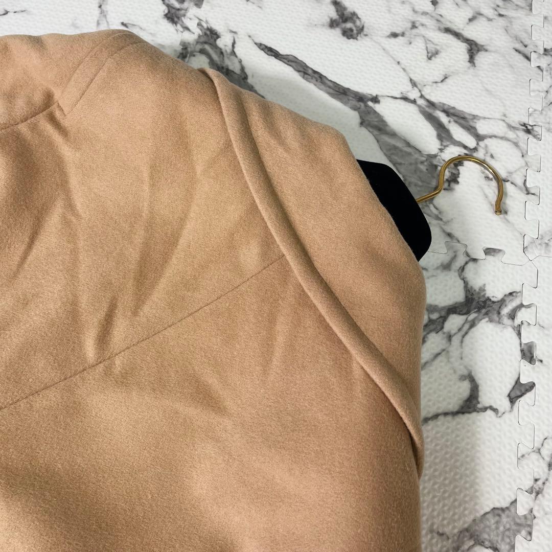 マックスマーラ　チェスターコート　アンゴラ混　キャメル　ミドル丈　イタリア製