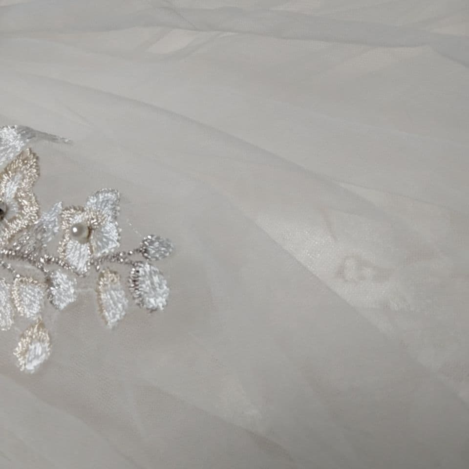 【中古品】ココメロディ　ドレス　7号　LD5148 パニエ付き