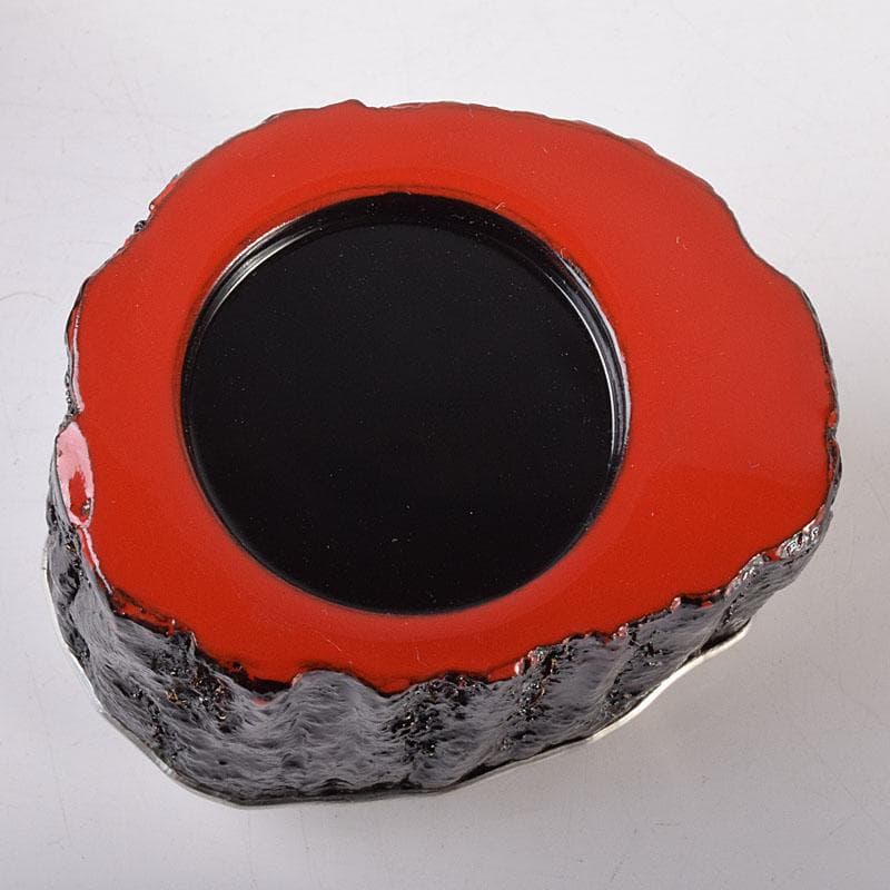 茶道具　中村宗悦作　玄々斎好　金蒔絵　筆柿香合　共布共箱　V　7088