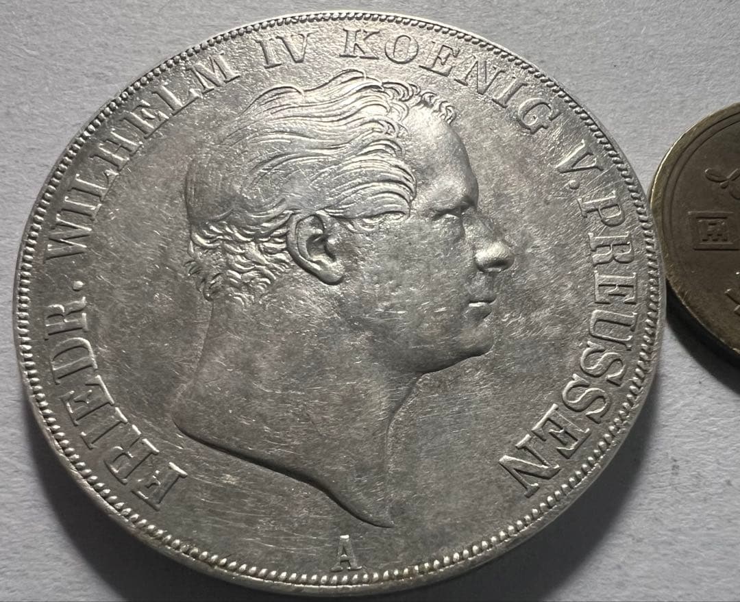 招*@様 1818年ドイツプロイセン王国2ターラー銀貨 フリードリヒ・ヴィルヘル