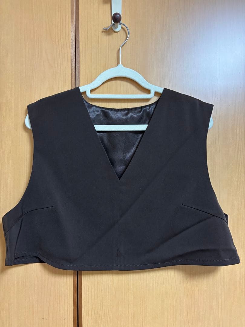 マルチレイヤードセットドレス　ブラウン