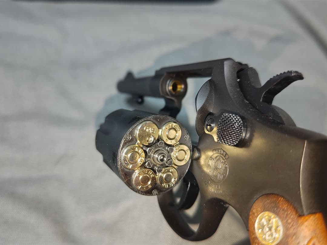 タナカ ガスリボルバー M10 ヘビーウェイトHW Ver.3　木製グリップ付き