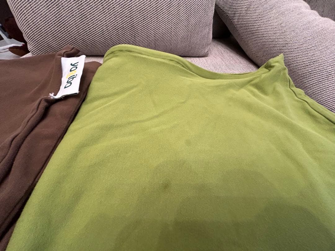 Yogibo マックスカバー ライムグリーン チョコレートブラウン 2色セット