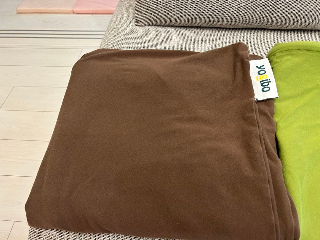 Yogibo マックスカバー ライムグリーン チョコレートブラウン 2色セット