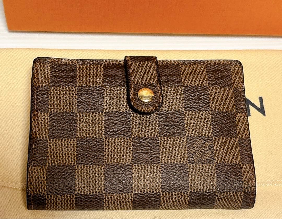 【美品】ルイヴィトン ダミエ ポルトフォイユ ヴィエノワ N61674 財布