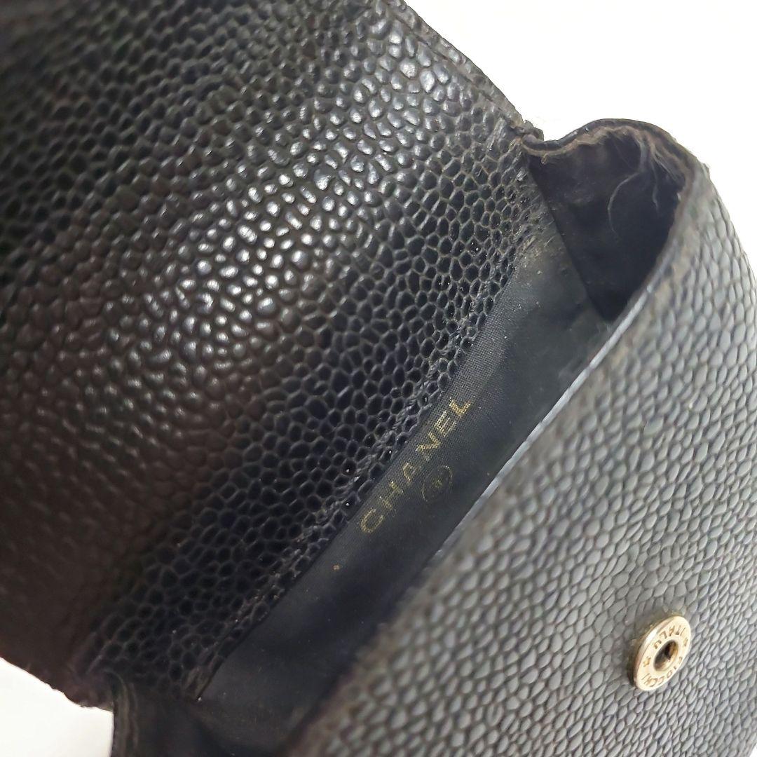 CHANEL シャネル シガレットケース キャビアスキン シリアルシール有