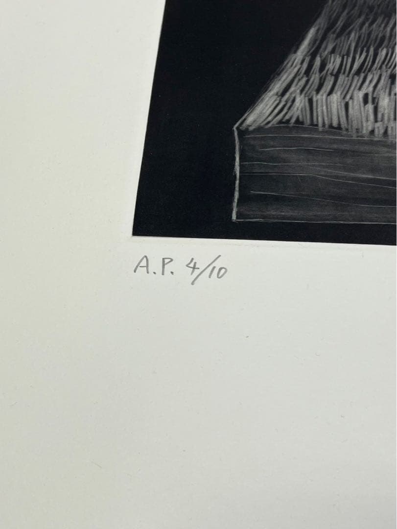 【真作保証】舟越桂「荒地の夜」2013 銅版画 AP サイン入