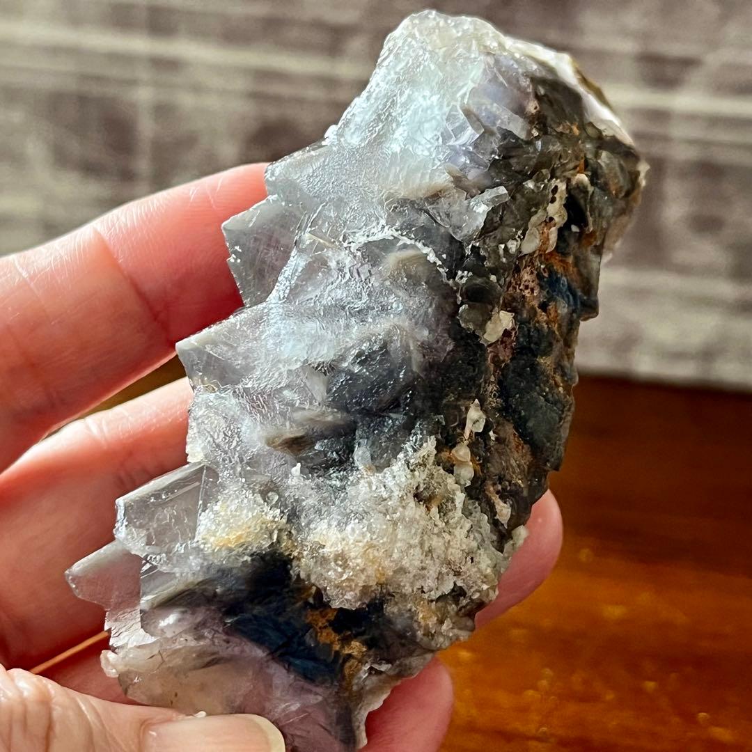 美品 フローライト グレー 半透明 561.25ct 一点物 蛍石 原石 鑑賞石