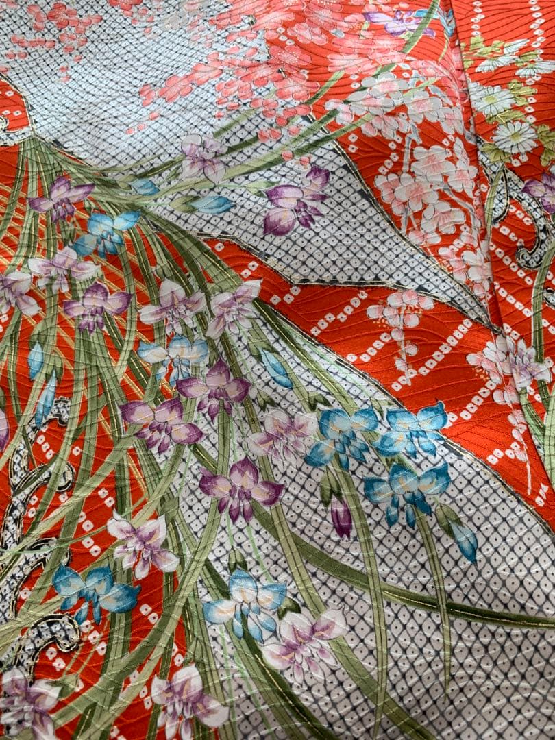 最高級！高島屋　お誂え　十三参り　振袖　正絹　お祝い　着物