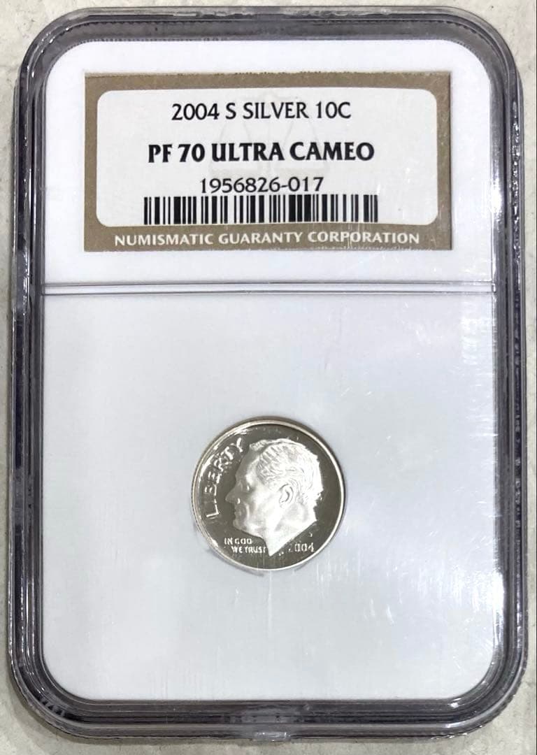 ★★ラルフ８★★2004年＆2005年米10Cプルーフ銀貨２枚PF70UC