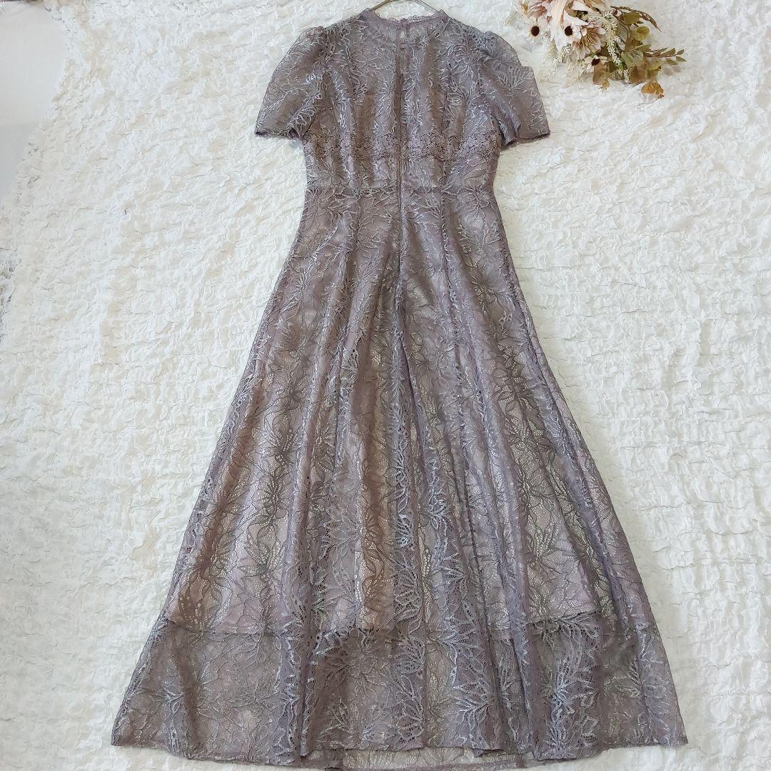 【美品】スナイデル シャイニーレースドレス パーティー オケージョン マキシ丈