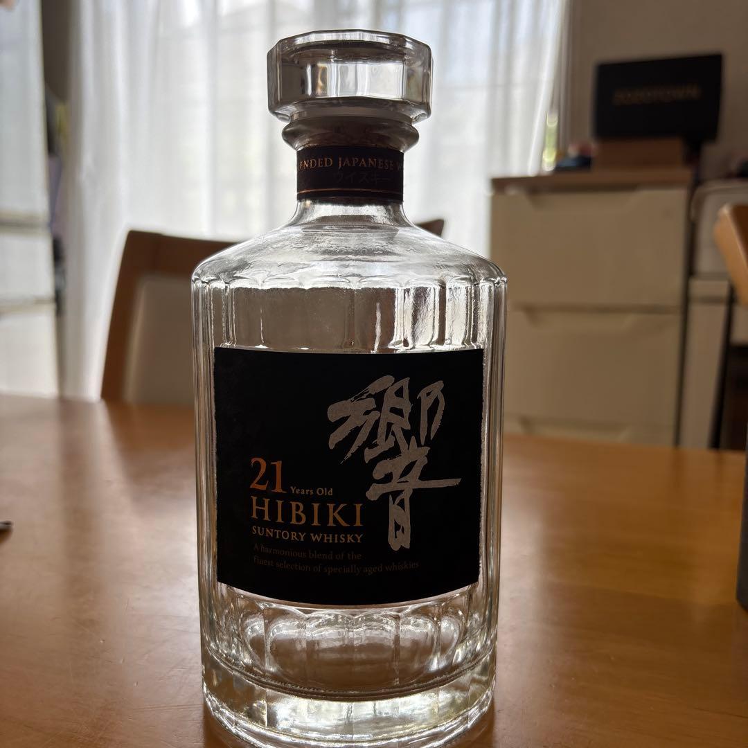 サントリー ウイスキー 響21年 空便　箱付き