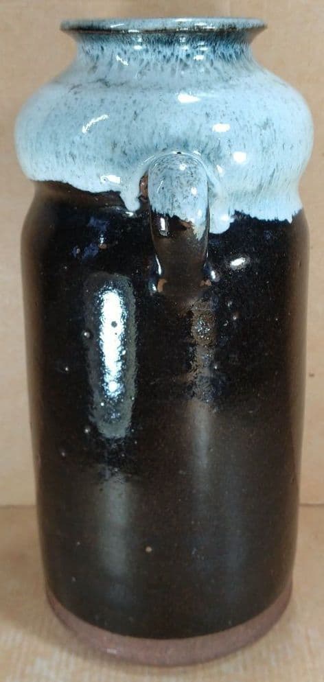 即中斎書付箱 唐津耳付花入 坂井岱平作(朝鮮唐津写耳付花入) 美品