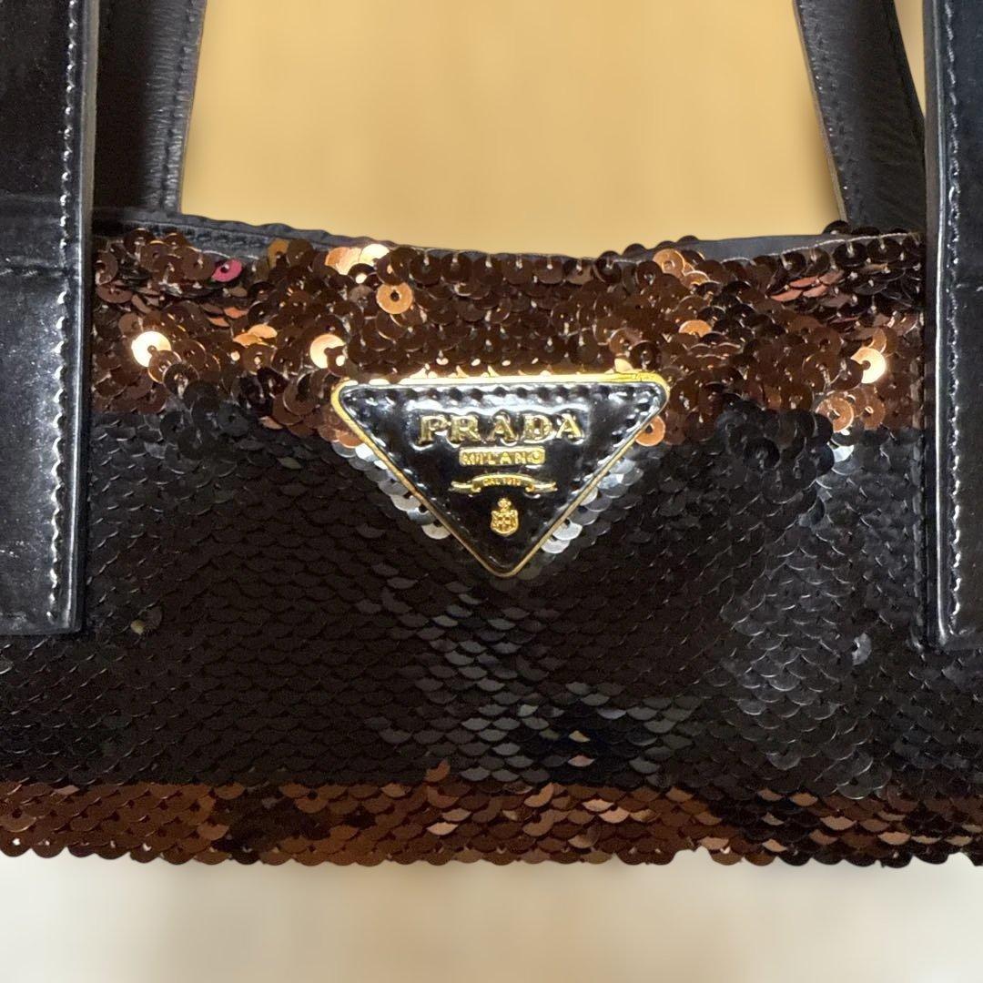 P*e様 プラダ スパンコール PRADA トートバッグ