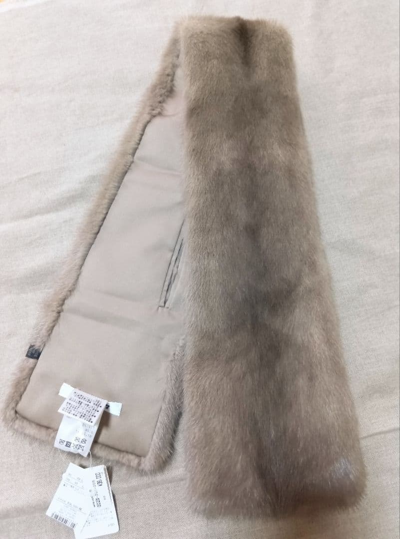 49AV ジュンコシマダ　ミンクマフラー　日本製