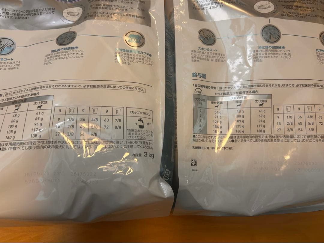 ロイヤルカナン　犬　セレクトスキンケア　3kg 2袋　未開封