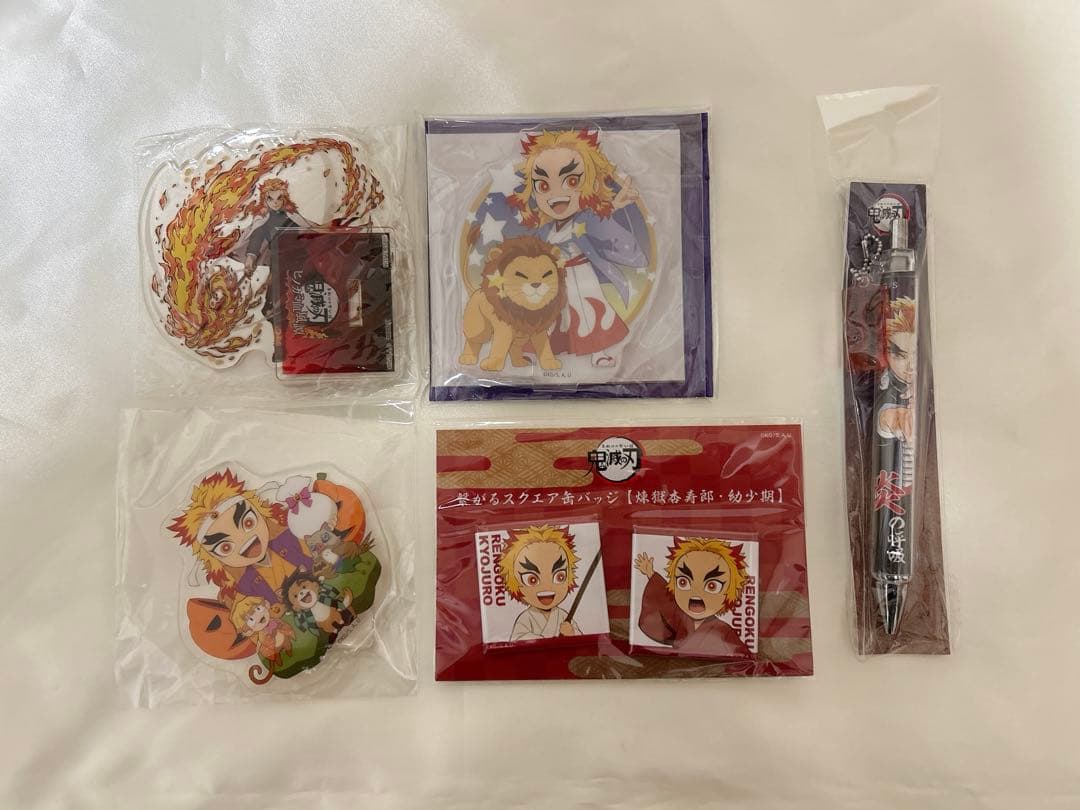鬼滅の刃 煉獄杏寿郎 星座 ハロウィン アクリルスタンド バースデー 缶バッジ