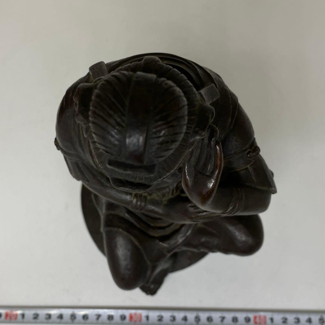 荒居徳亮　ブロンズ仏像　共箱　2427g 高さ28㎝　東さ7-0310☆2F