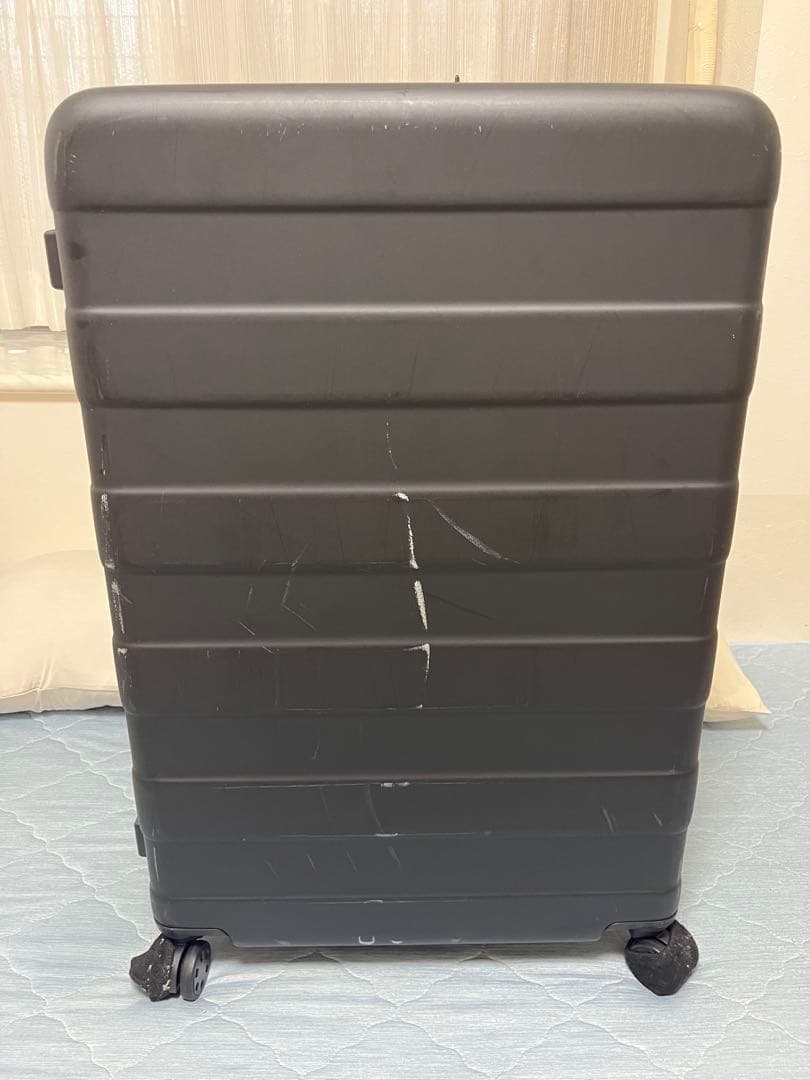 無印良品 バーを自由に調節できる ハードキャリーケース(105L)黒