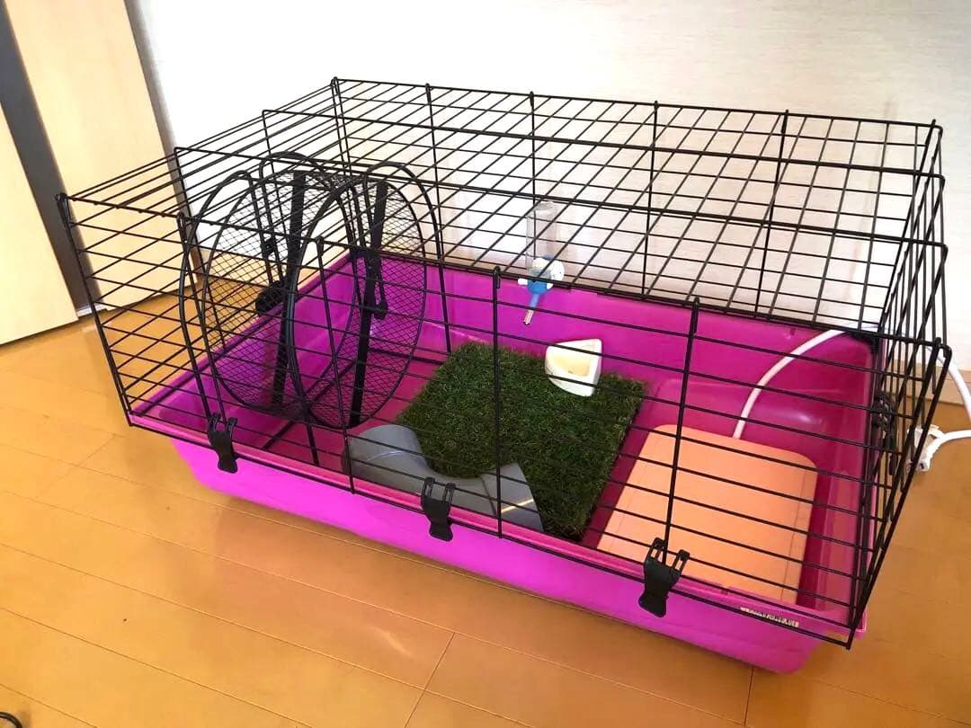 ハリネズミ飼育セット 80cm大型ケージ 回し車 ヒーター キャリーケースなど