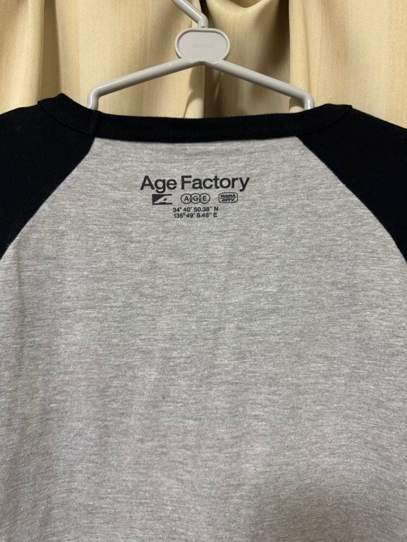 Age Factory ラグランスリーブTシャツ L