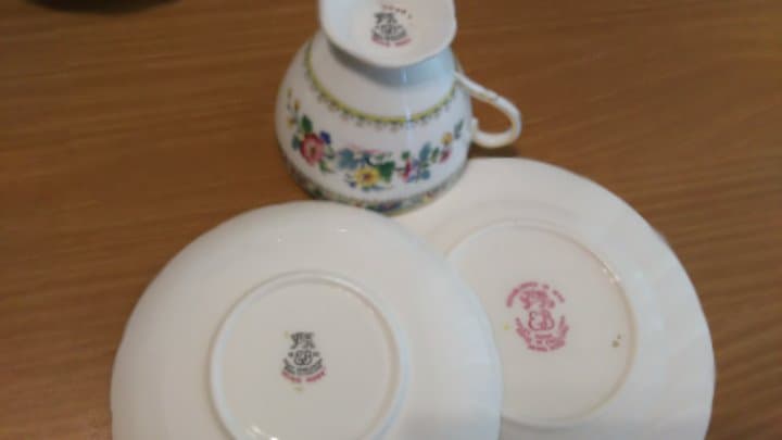 Foley フォリー MingRose カップ＆ソーサー＆プレート